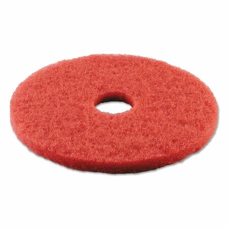 OVERTIME 15 in. dia Standard Buffing Floor Pads - Red, 5PK OV3742348